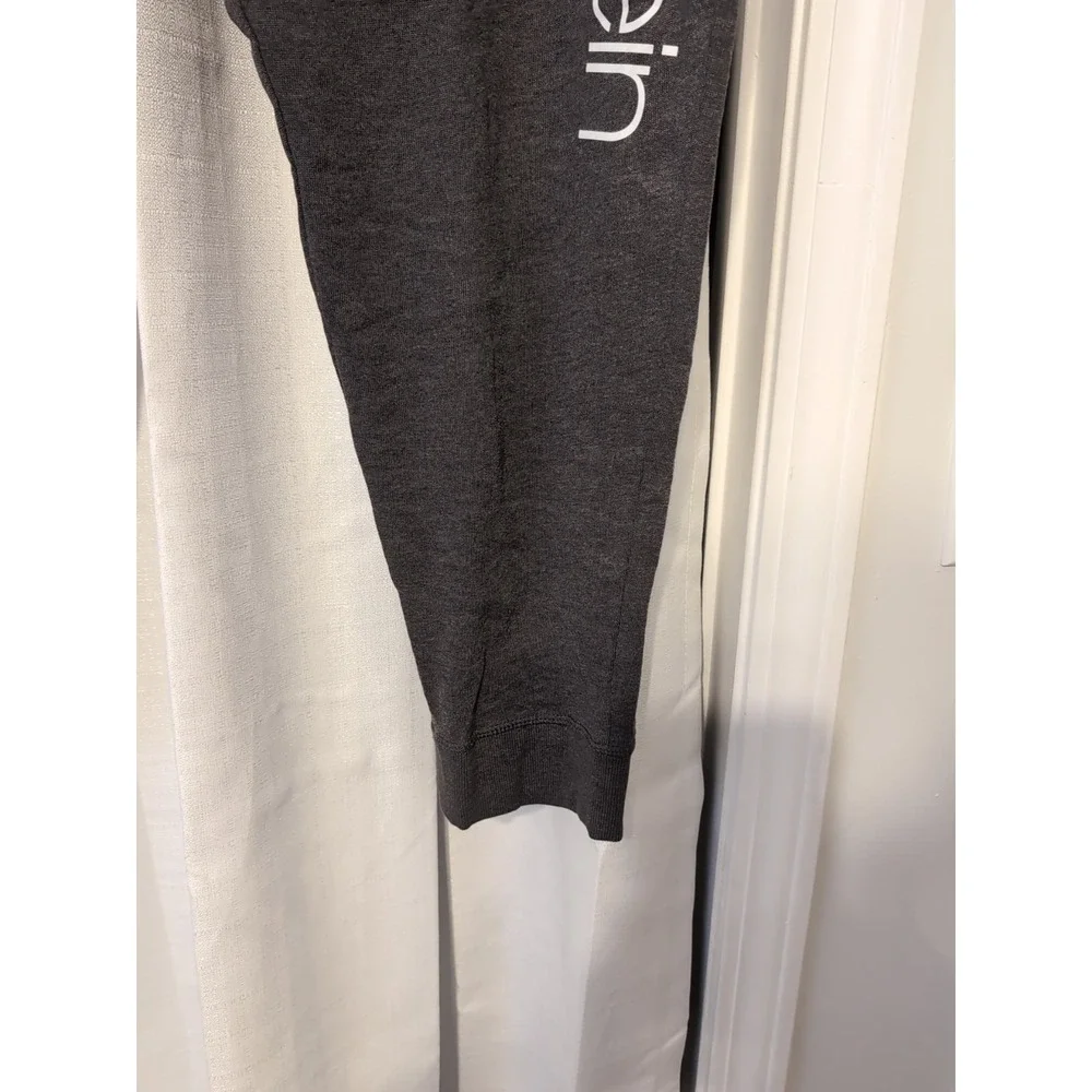 Calvin Klein Women's French Terry Joggers Pants Dark Gray XL - Picture 4 of 10
